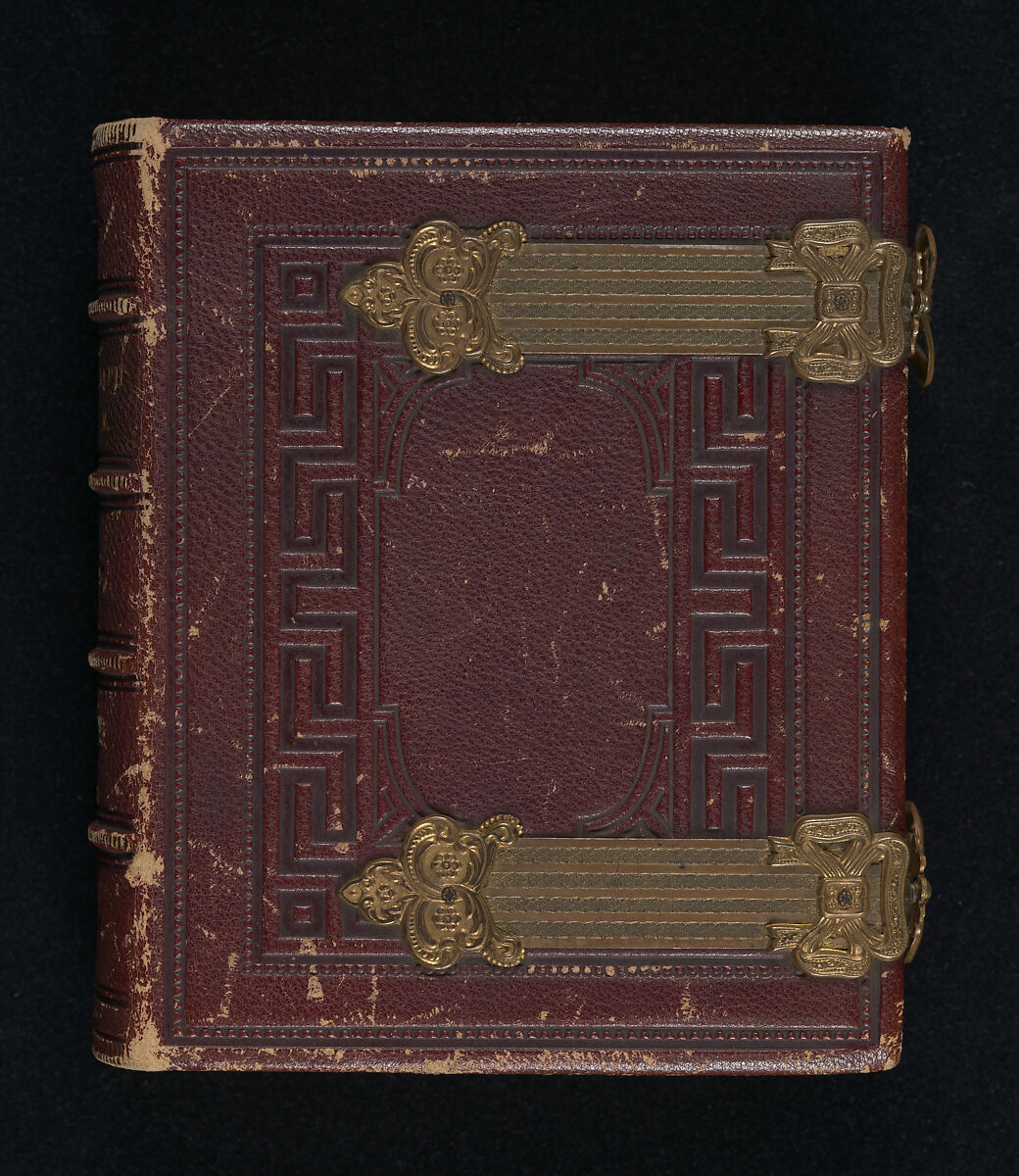 [Carte-de-visite Album of Central Park Views], Stacy's Photographic Carte de Visite (American, active 1860s), Albumen silver prints, gouache, varnish