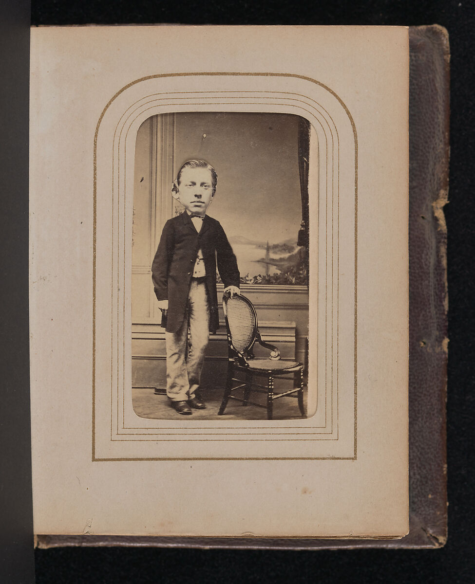 [Carte-de-visite Album of Collaged Portraits], Unknown, Albumen silver prints