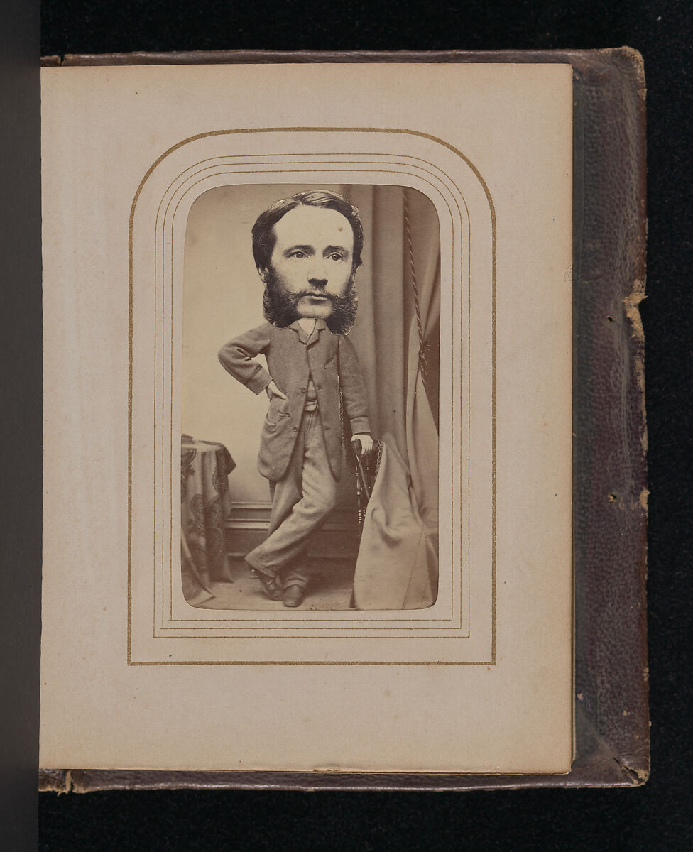 [Carte-de-visite Album of Collaged Portraits], Unknown, Albumen silver prints