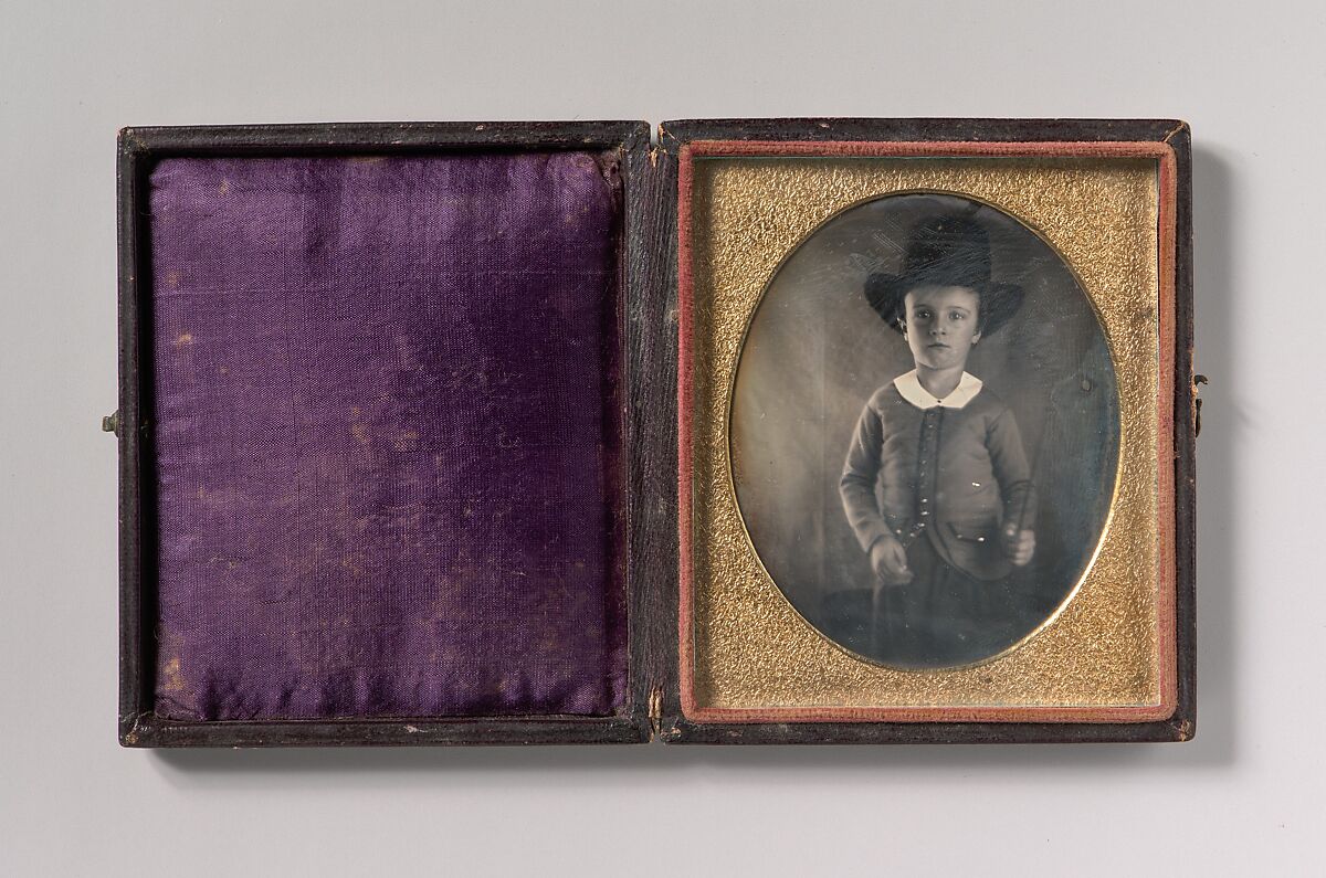 [Young Boy Wearing Livery or Riding Costume], Unknown (American), Daguerreotype 