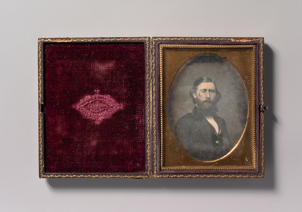 [Bearded Man], Brady &amp; Co. (American, active 1840s–1880s), Daguerreotype with applied color 