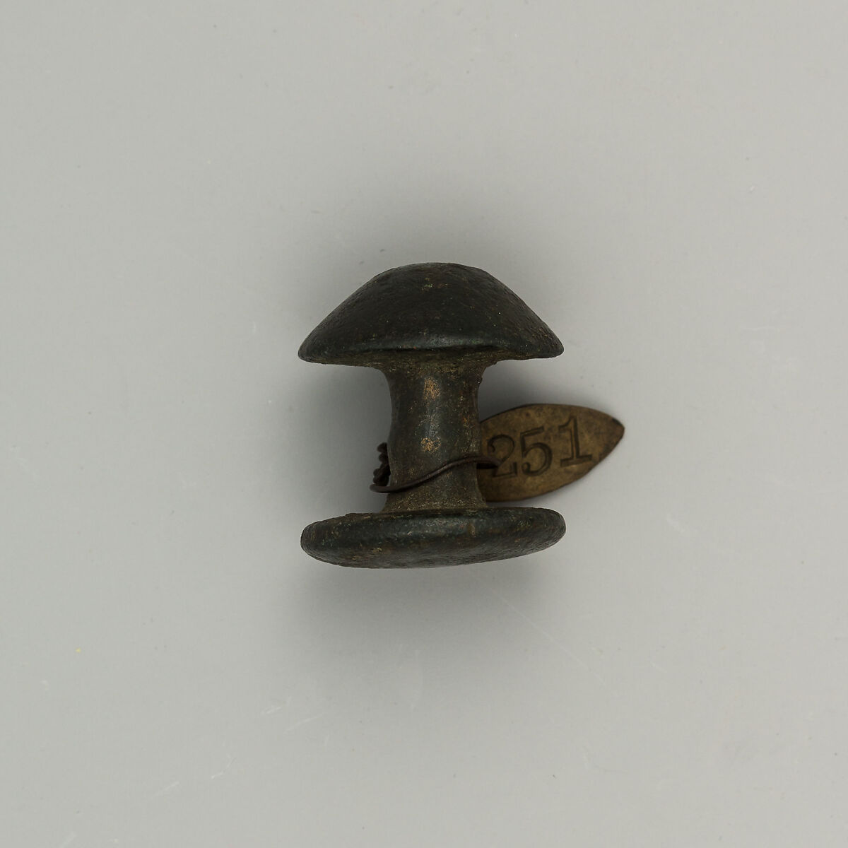 Button, maybe for a Horse Tack, Copper alloy, possibly Roman