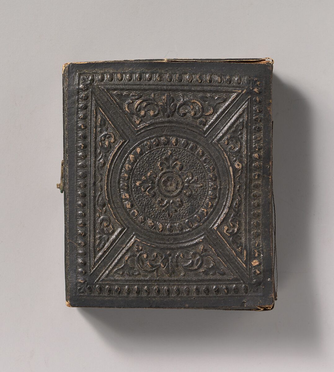 [Man with Mustache Wearing Oilskin Hat], Edward M. Tyler (American), Daguerreotype