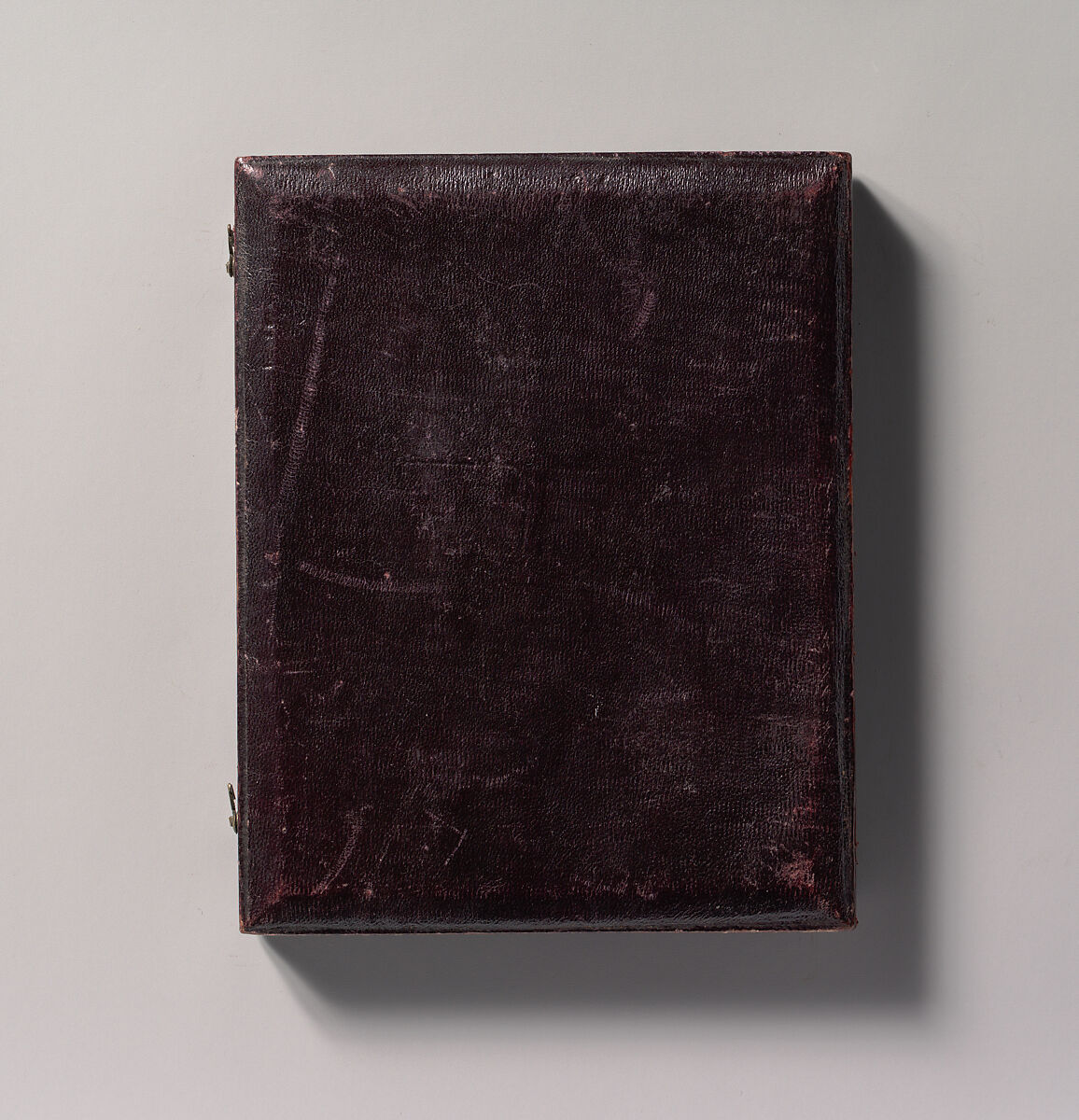 [Middle-aged Man with Chinstrap Beard, Hand Tucked Inside Buttoned Jacket], W. &amp; F. Langenheim (American, active 1843–1874), Daguerreotype with applied color