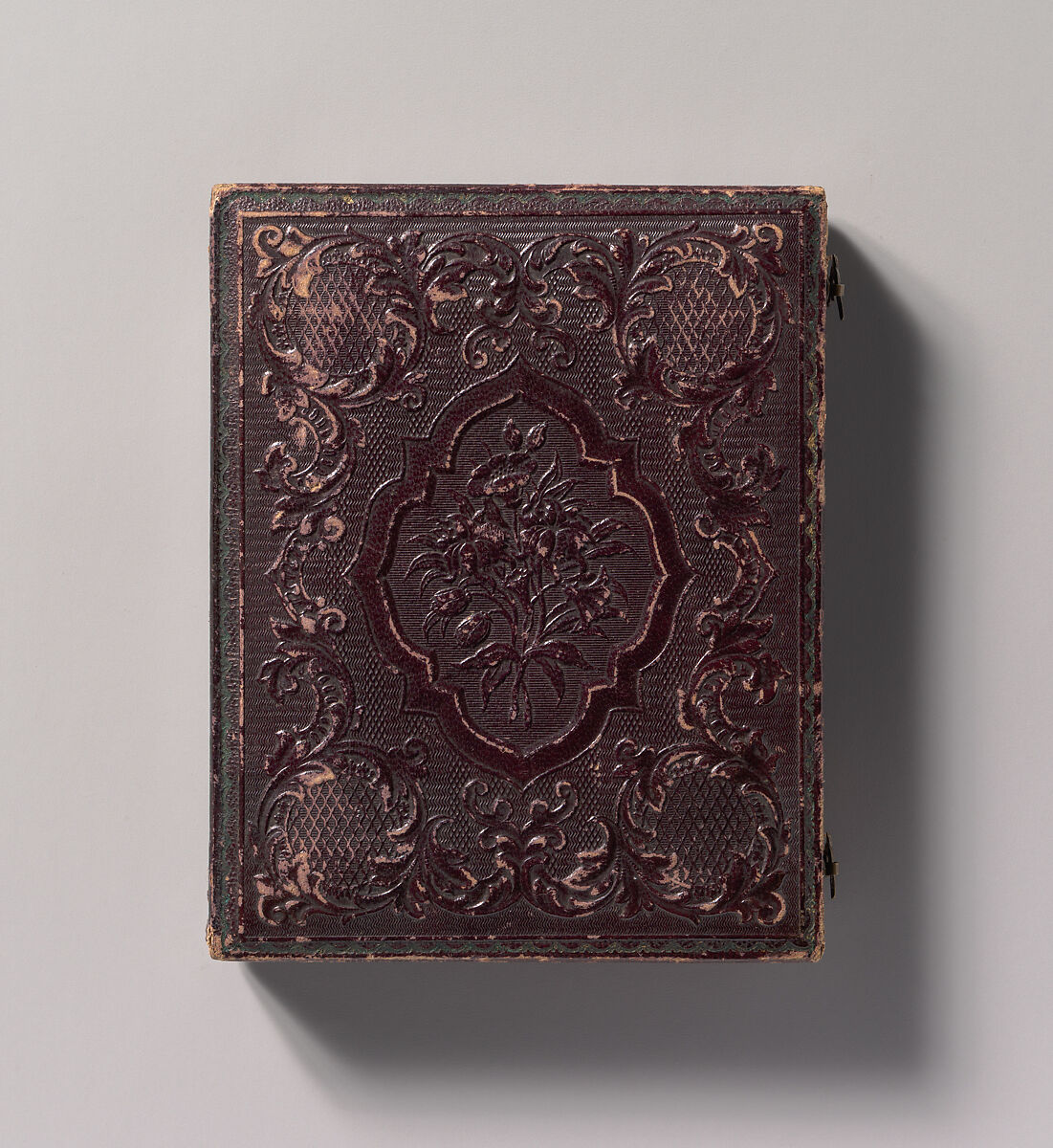 Josiah Bunting, 85, with George M. Bunting, 17 Months, Samuel Broadbent Jr. (American, 1810–1880), Daguerreotype with applied color