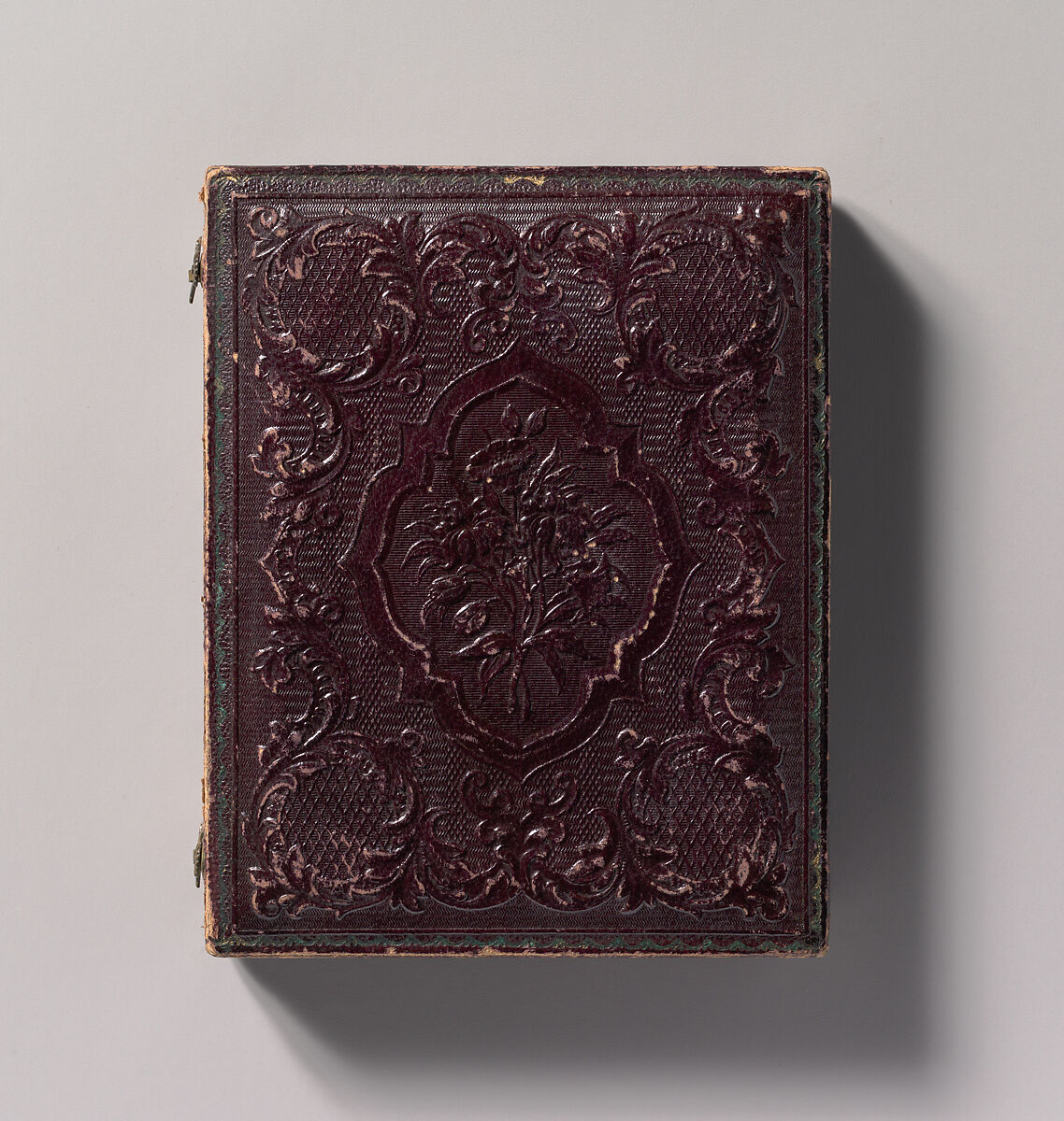 Josiah Bunting, 85, with George M. Bunting, 17 Months, Samuel Broadbent Jr. (American, 1810–1880), Daguerreotype with applied color