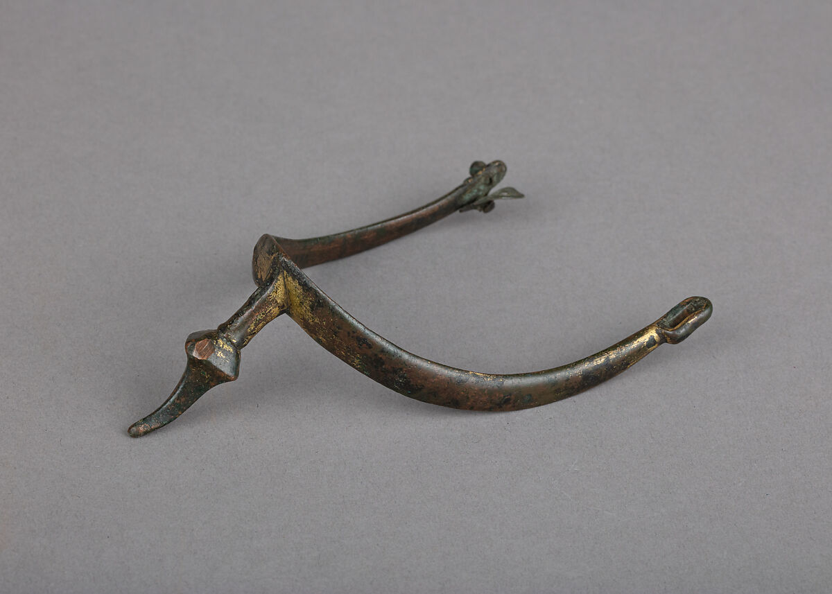 Prick Spur (Right), Copper alloy, gold, German 