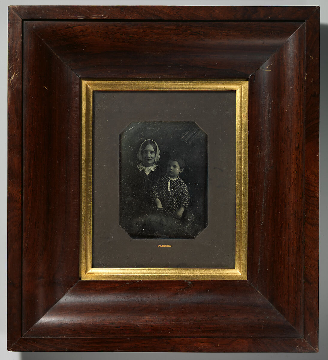 Elizabeth Page Bakewell and her Grandson, Frank B. James, John Plumbe Jr. (American (born Wales), 1809–1857), Daguerreotype 