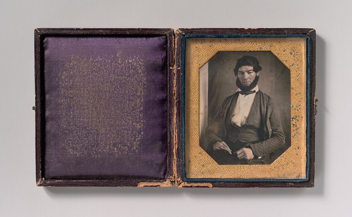 [Man with Chin Curtain Beard], Unknown (American), Daguerreotype 