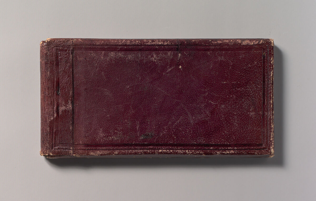 [Stereograph, Two Children Standing Between Furniture in a Studio Parlor Setting], Antoine-François-Jean Claudet (French, Lyon 1797–1867London), Daguerreotype with applied color