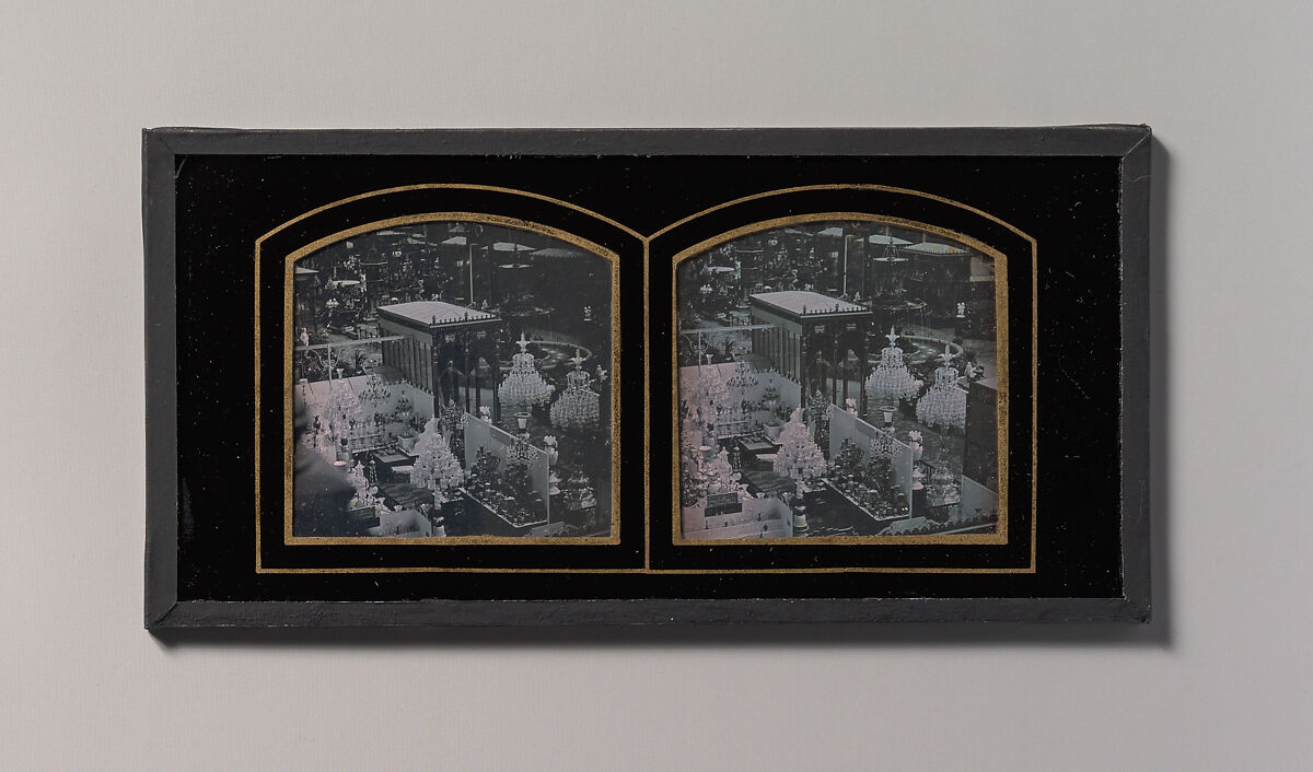 [Stereograph, Universal Exposition of 1855, Interior, Paris], Unknown (American), Daguerreotype 