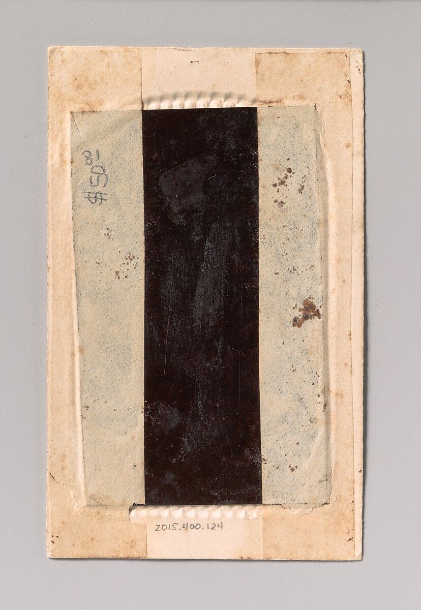 [Young Man Painting Window Sash], Unknown (American), Tintype with applied color