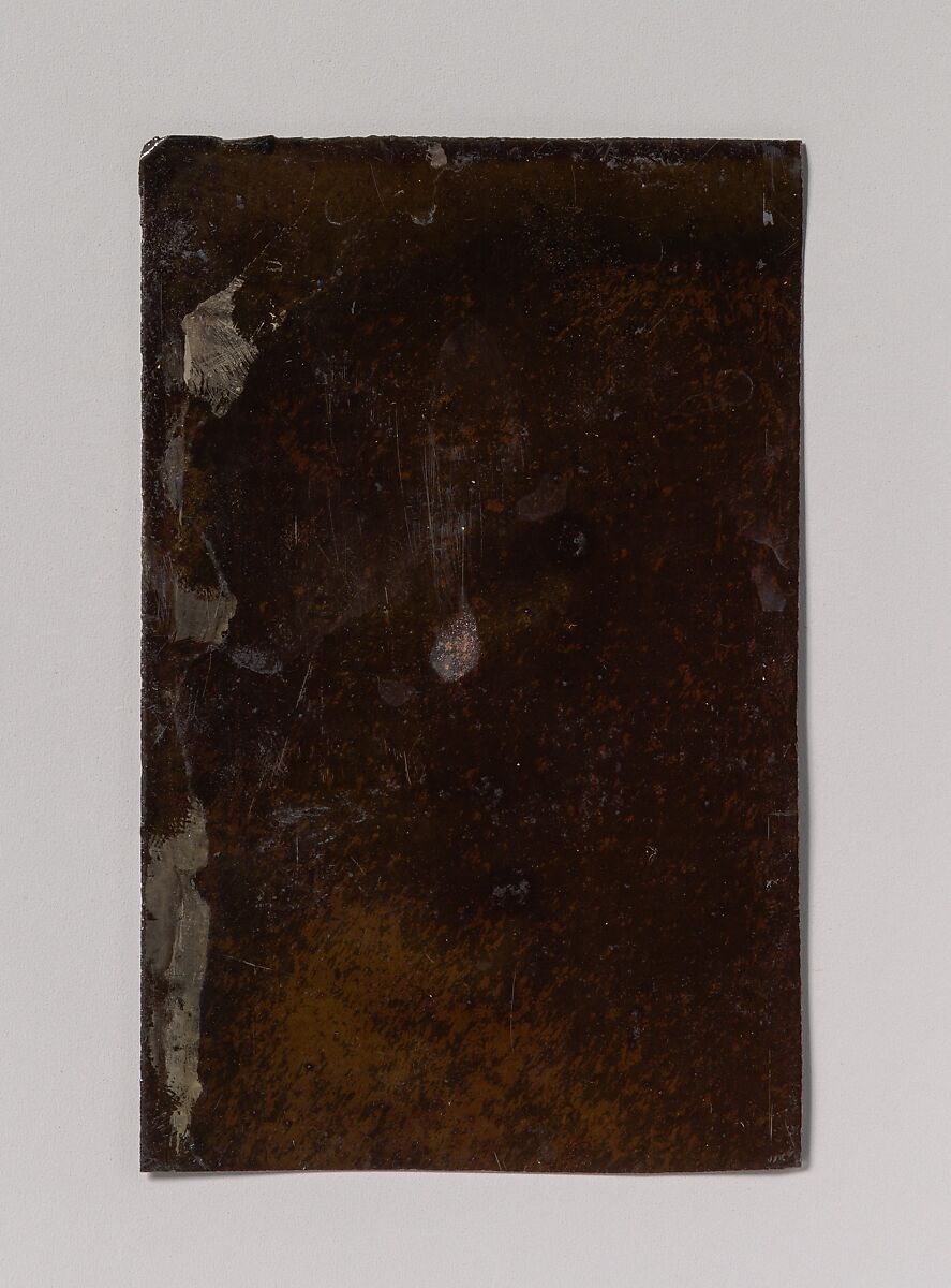 [Two Men, One Dressed in Women's Attire, Holding Hands], Unknown (American), Tintype