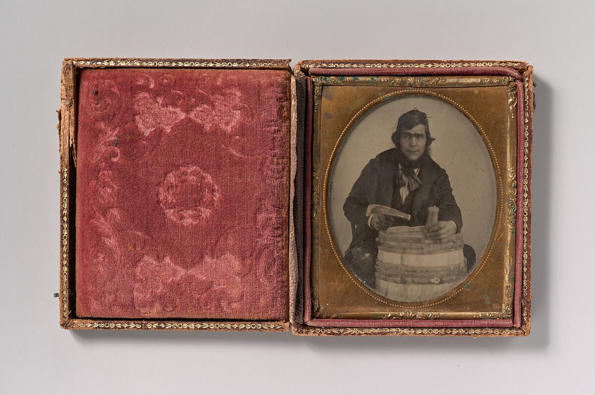 [Barrel Maker], Unknown (American), Ambrotype 