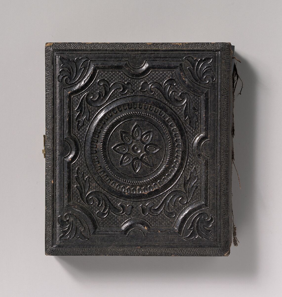 [Slate Roofer Holding Slate Hammer and Iron Bar], Unknown (American), Ambrotype