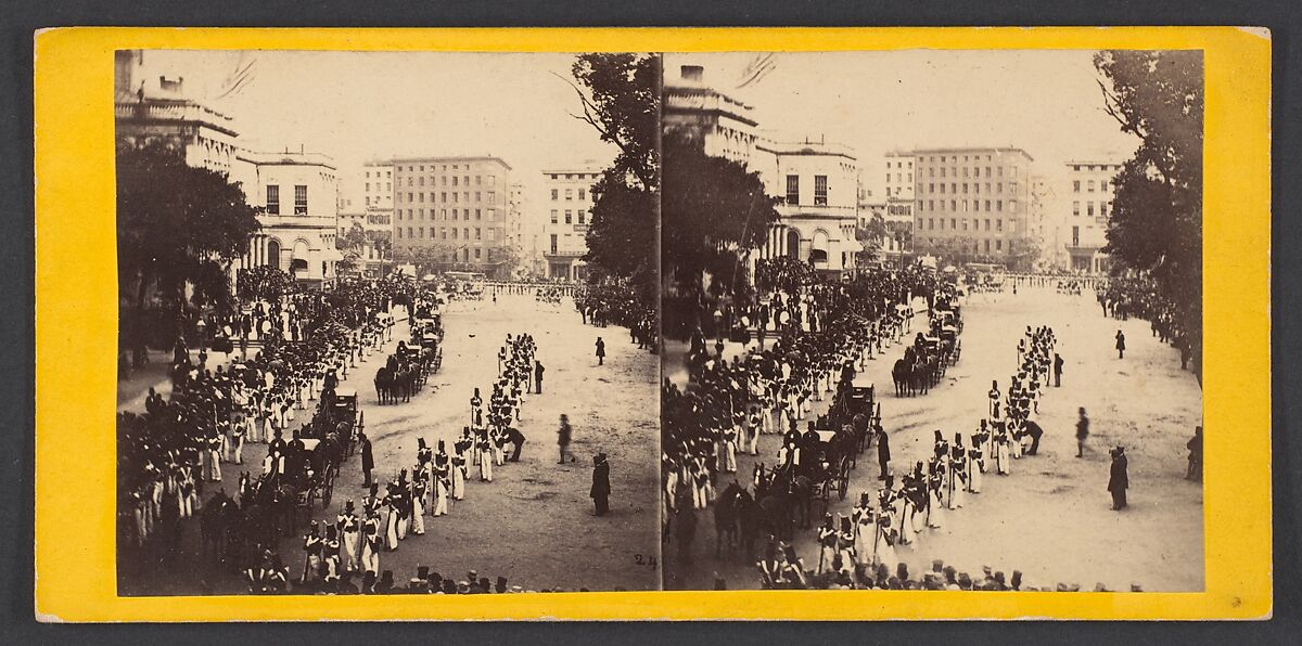 Return of the Japanese Embassy from City Hall, Edward Anthony (American, 1818–1888), Albumen silver print from glass negative 