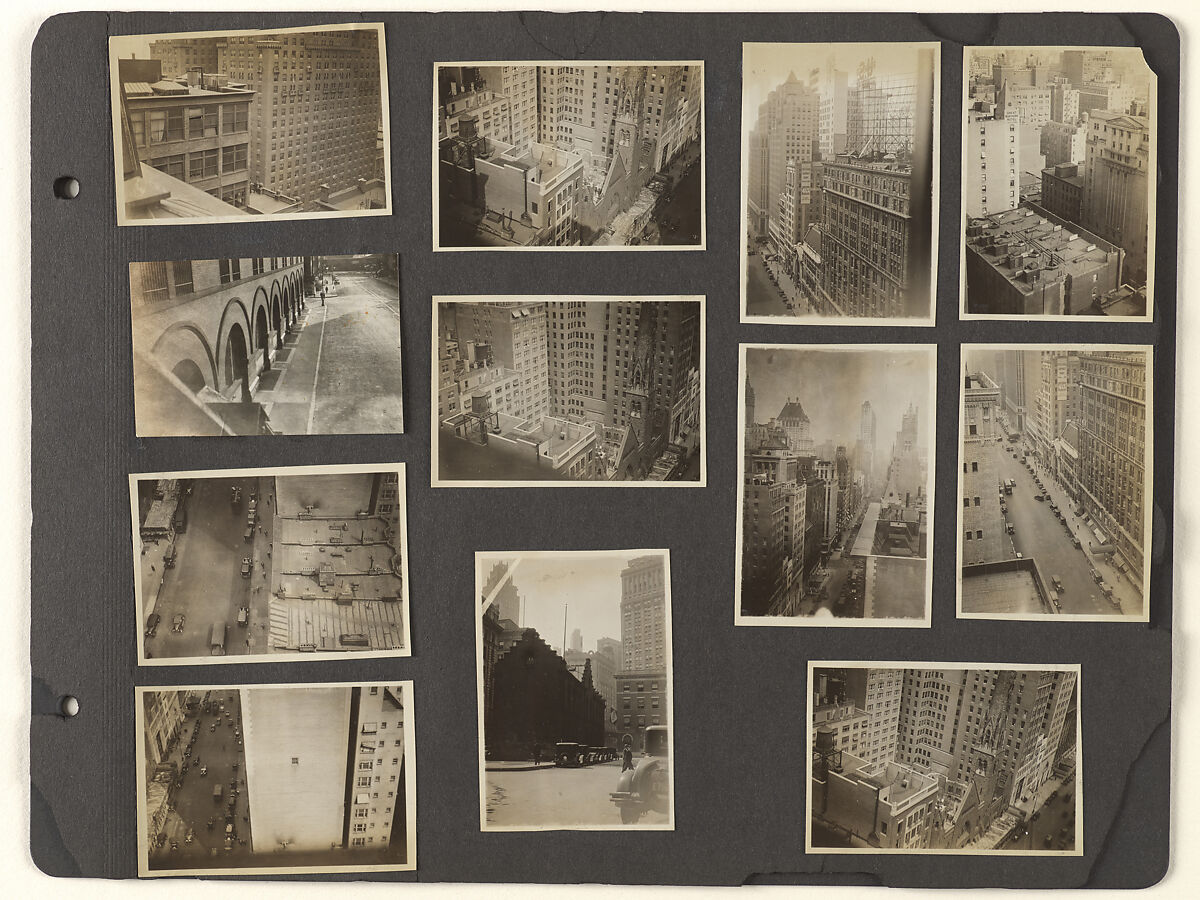 [Album Page 3: West Village and Fifty-Seventh Street Vicinity, Manhattan], Berenice Abbott  American, Gelatin silver prints