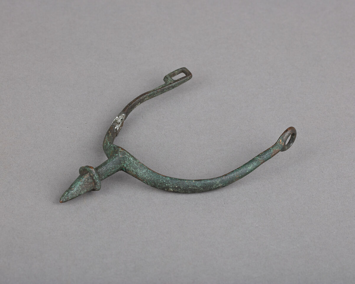 Prick Spur (Right), Copper alloy, gold, tin, German