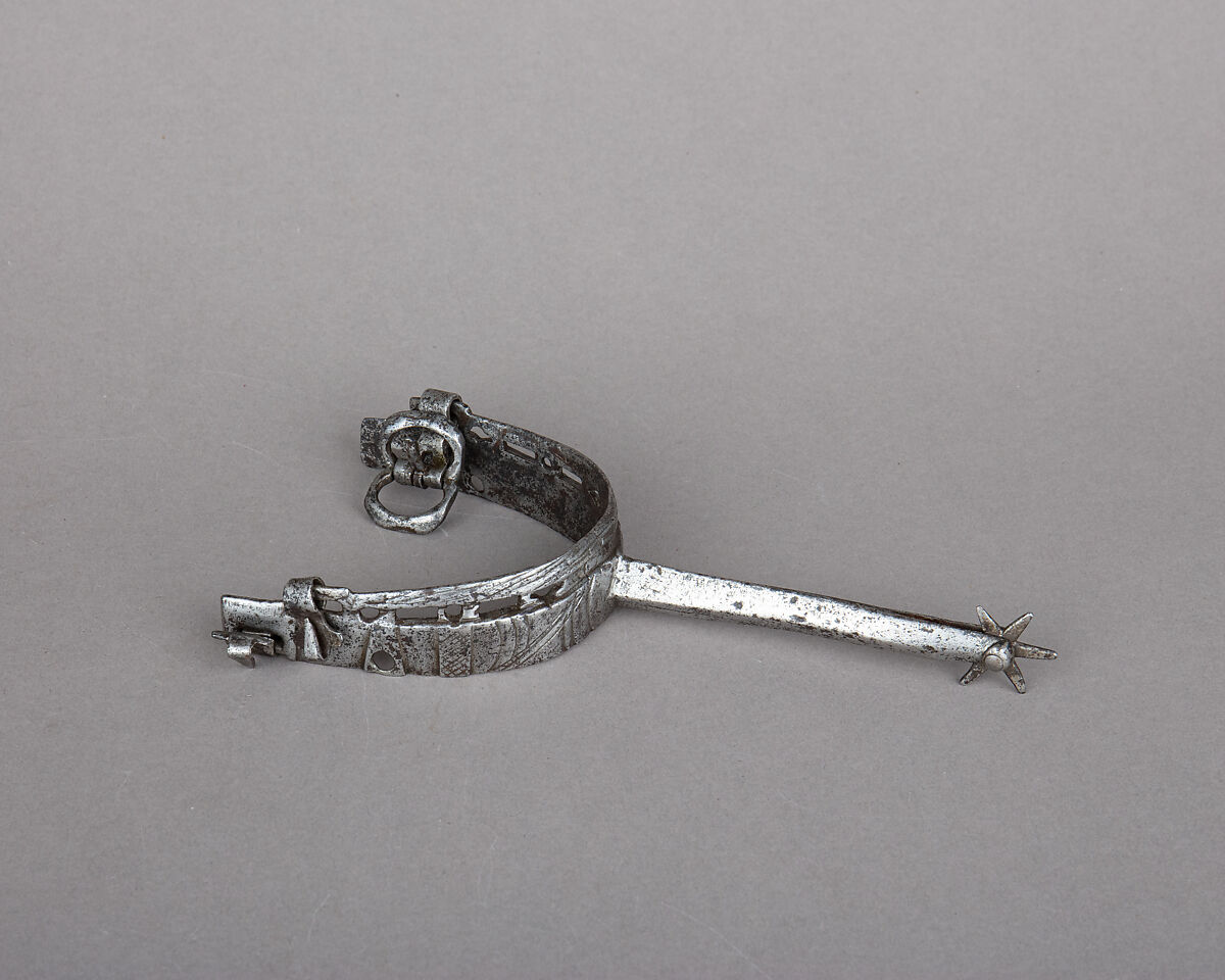Rowel Spur (Right), Iron alloy, German or Bohemian