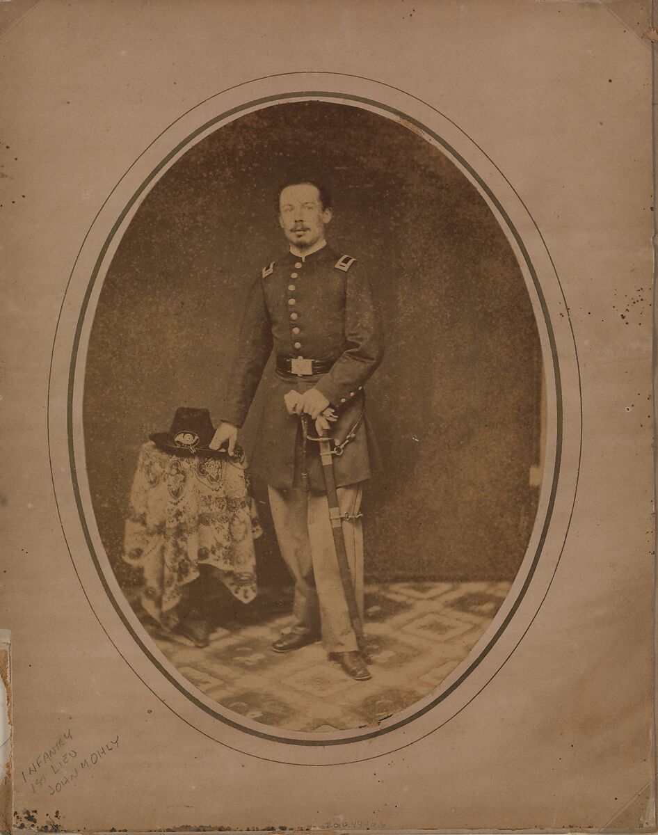 [Union Army Officer], Unknown (American), Albumen silver print from glass negative with applied color