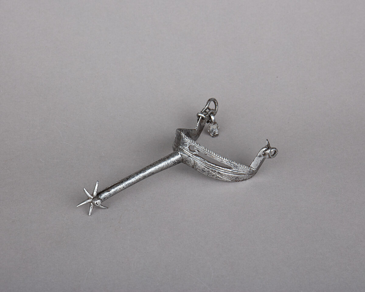 Rowel Spur (Left), Iron alloy, Bohemian