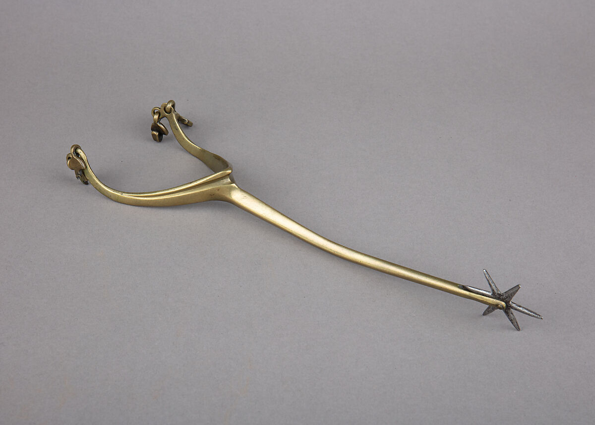 Rowel Spur (Right), Copper alloy, iron, British
