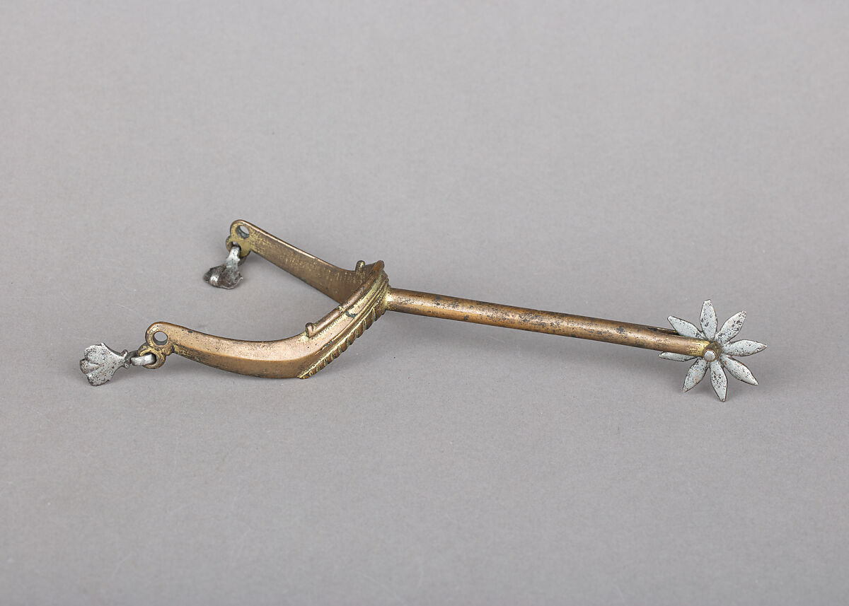 Rowel Spur in the Style of the 15th Century, Copper alloy, gold, iron, German 