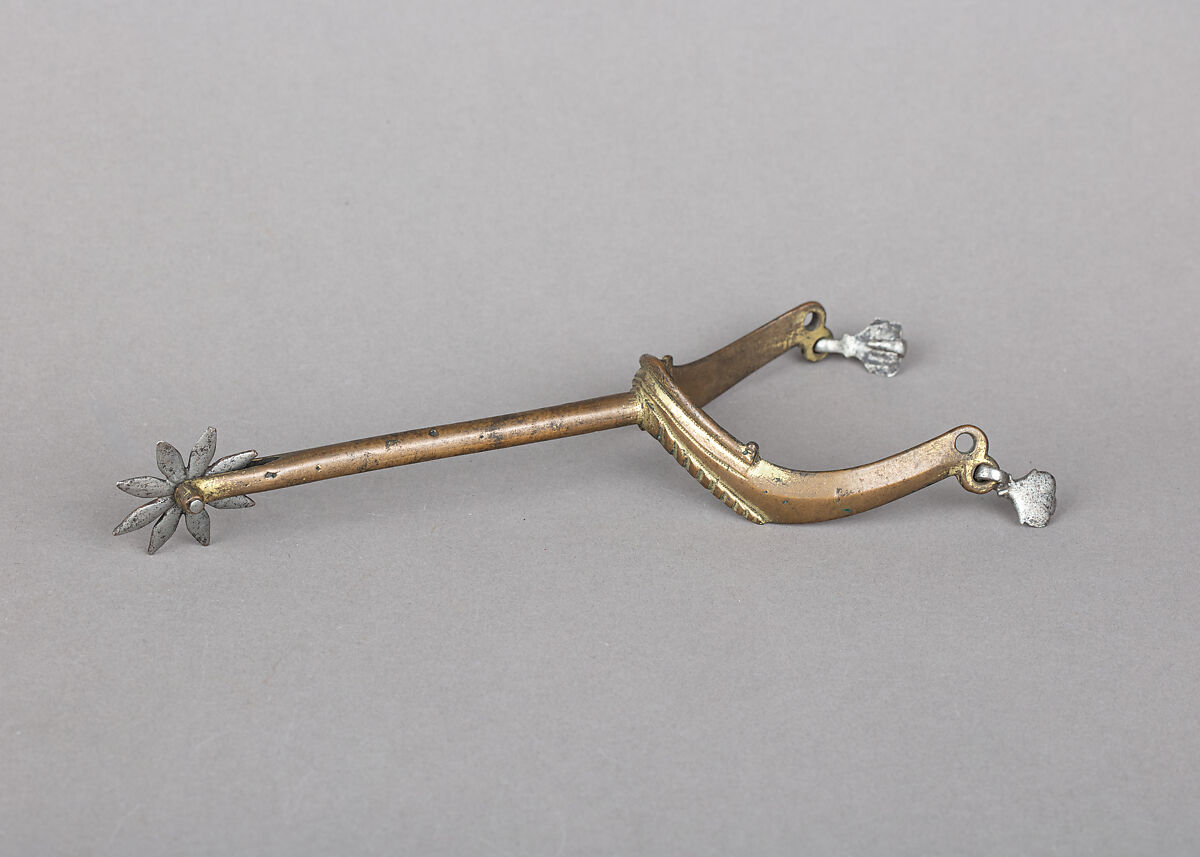 Rowel Spur in the Style of the 15th Century, Copper alloy, gold, iron, German
