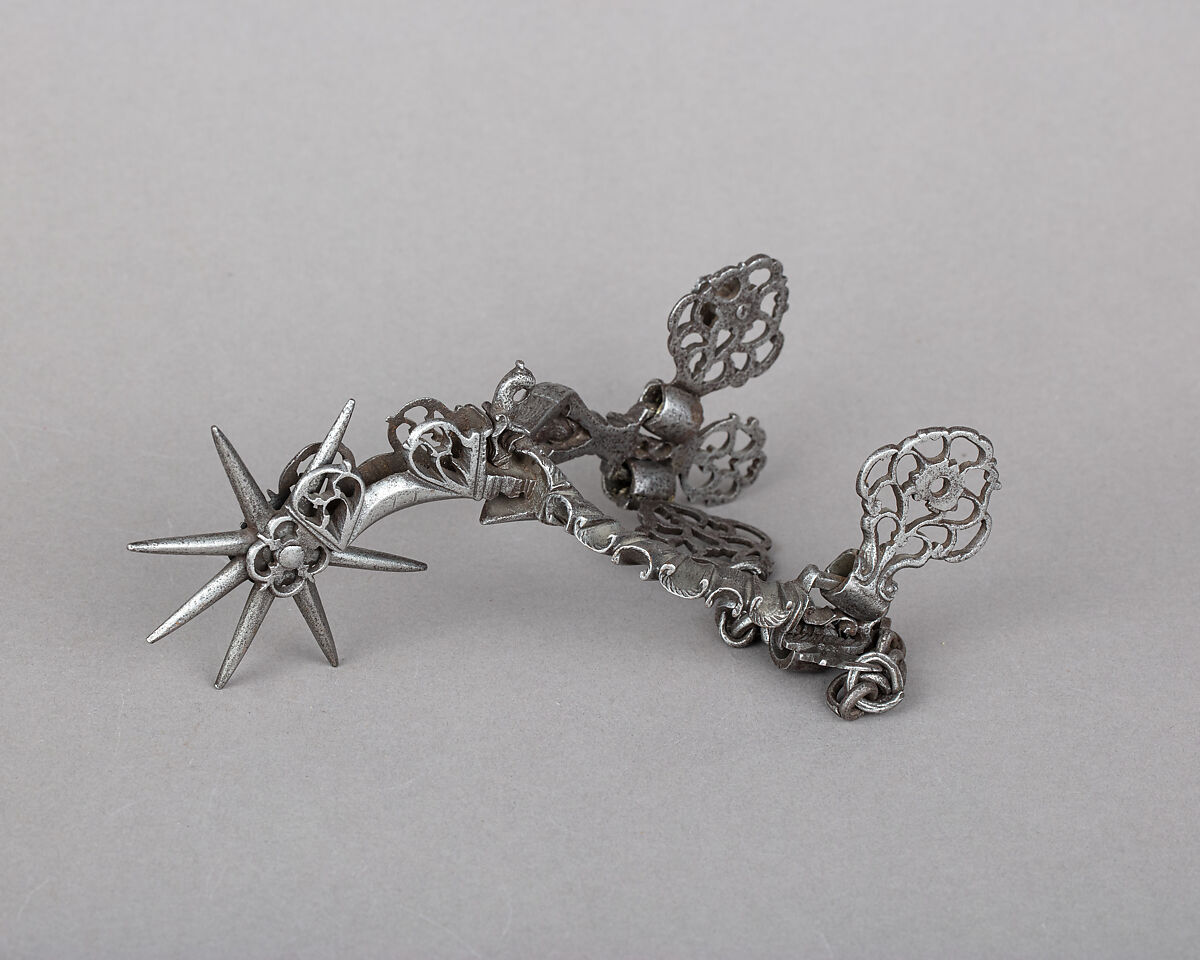 Rowel Spur (Left), Iron alloy, Mexican