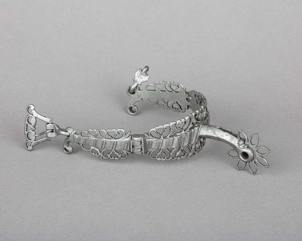 Rowel Spur (Left), in the Style of the 17th Century, Iron alloy, tin, German