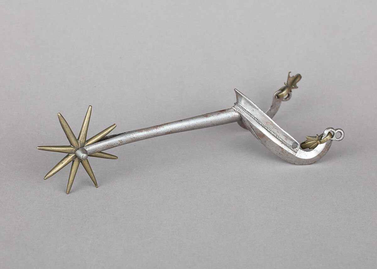 Rowel Spur, Iron alloy, copper alloy, German