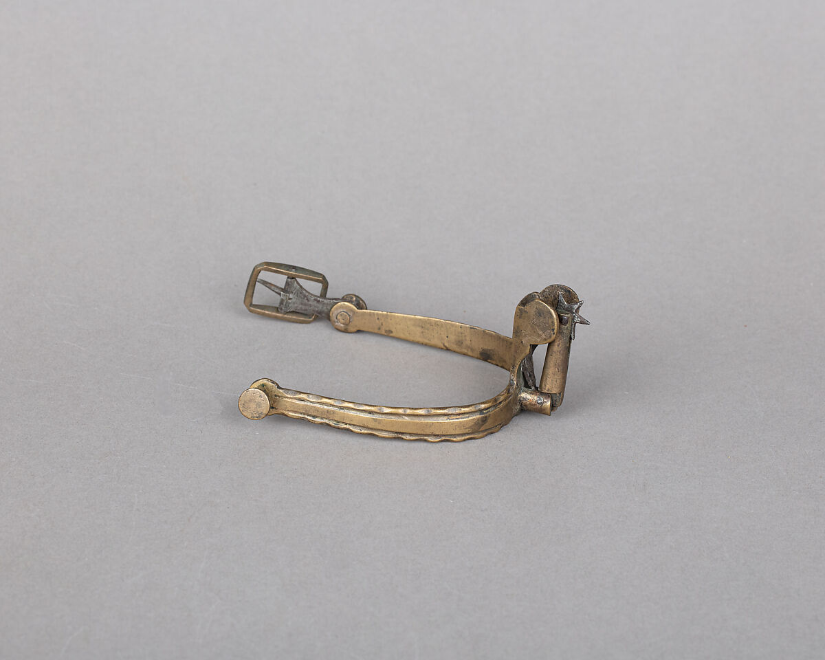 Rowel Spur (Right), Copper alloy, iron, French or German