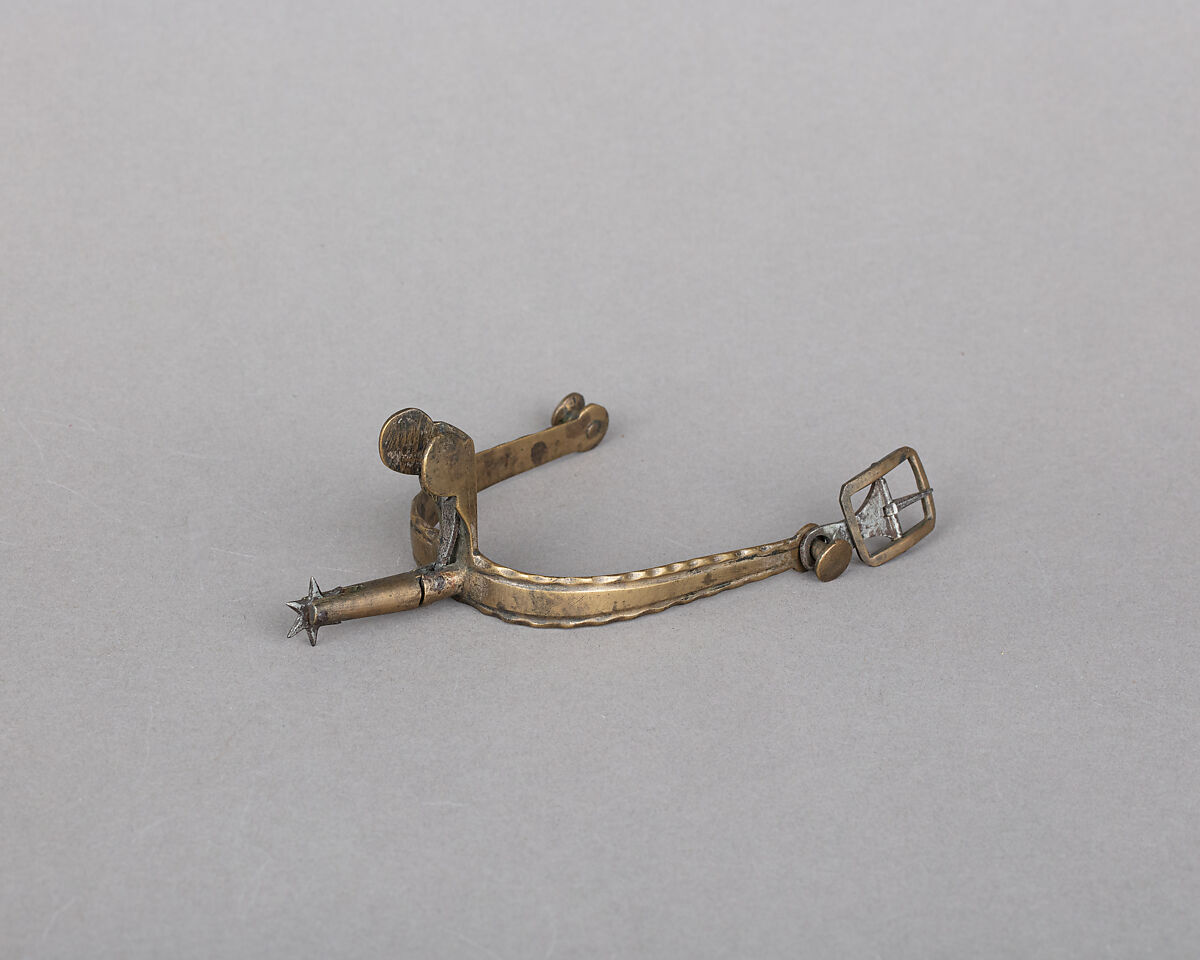 Rowel Spur (Right), Copper alloy, iron, French or German