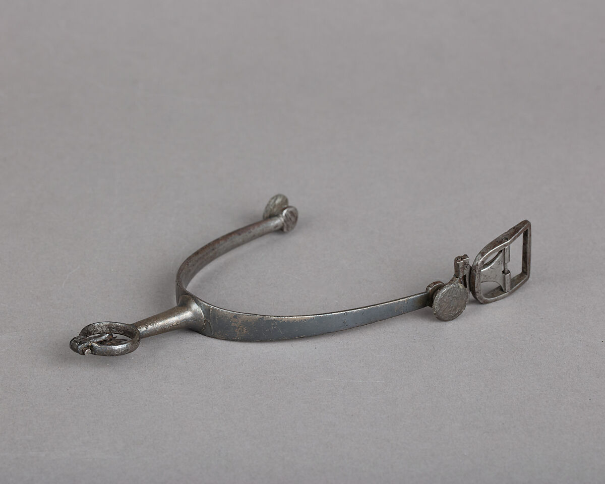 Rowel Spur, Iron alloy, silver, German 