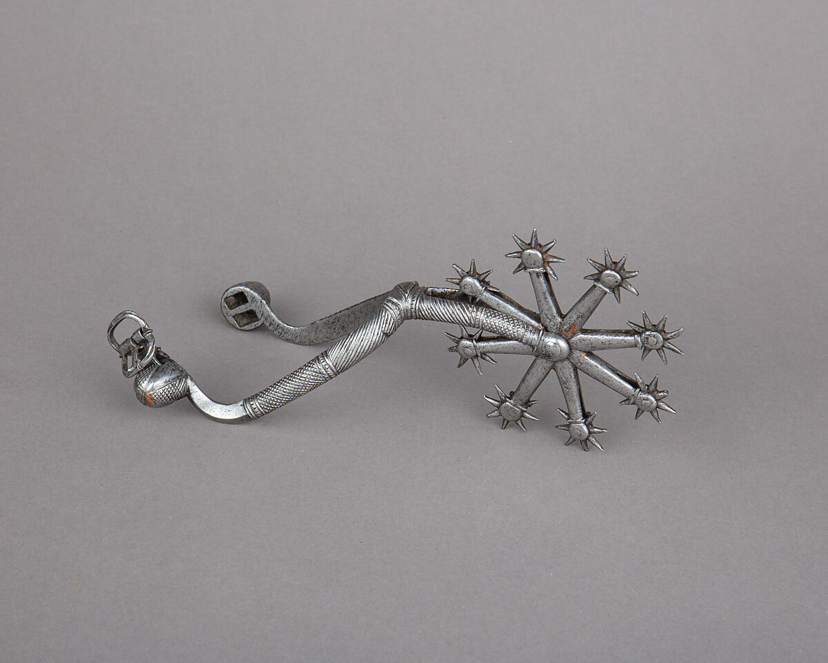 Rowel Spur (Left), Iron alloy, copper, German 