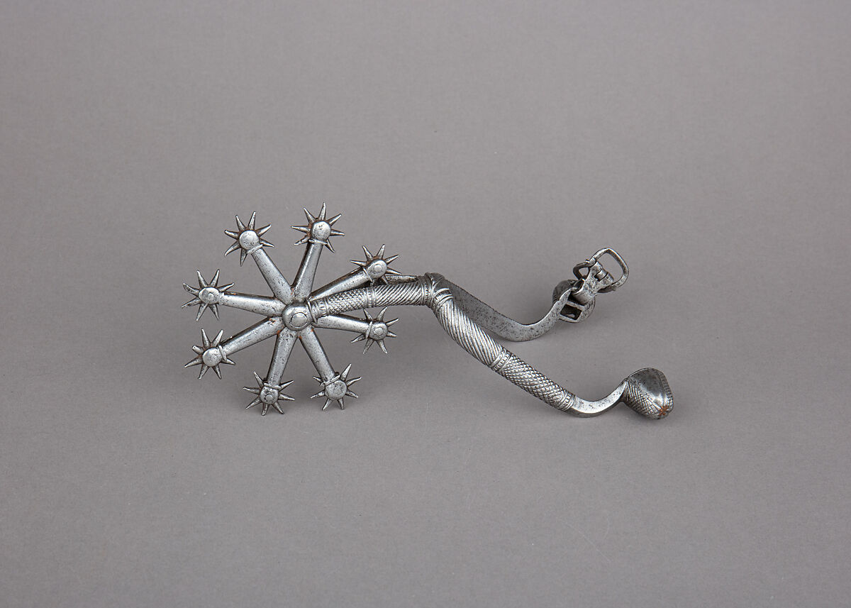 Rowel Spur (Left), Iron alloy, copper, German