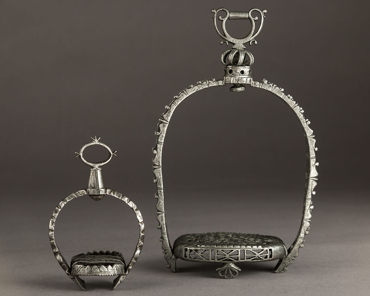 Stirrup, Iron alloy, tin, German, Munich