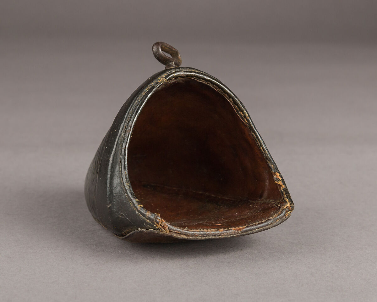 Lady's Stirrup, Leather, iron, vegetal thread, French