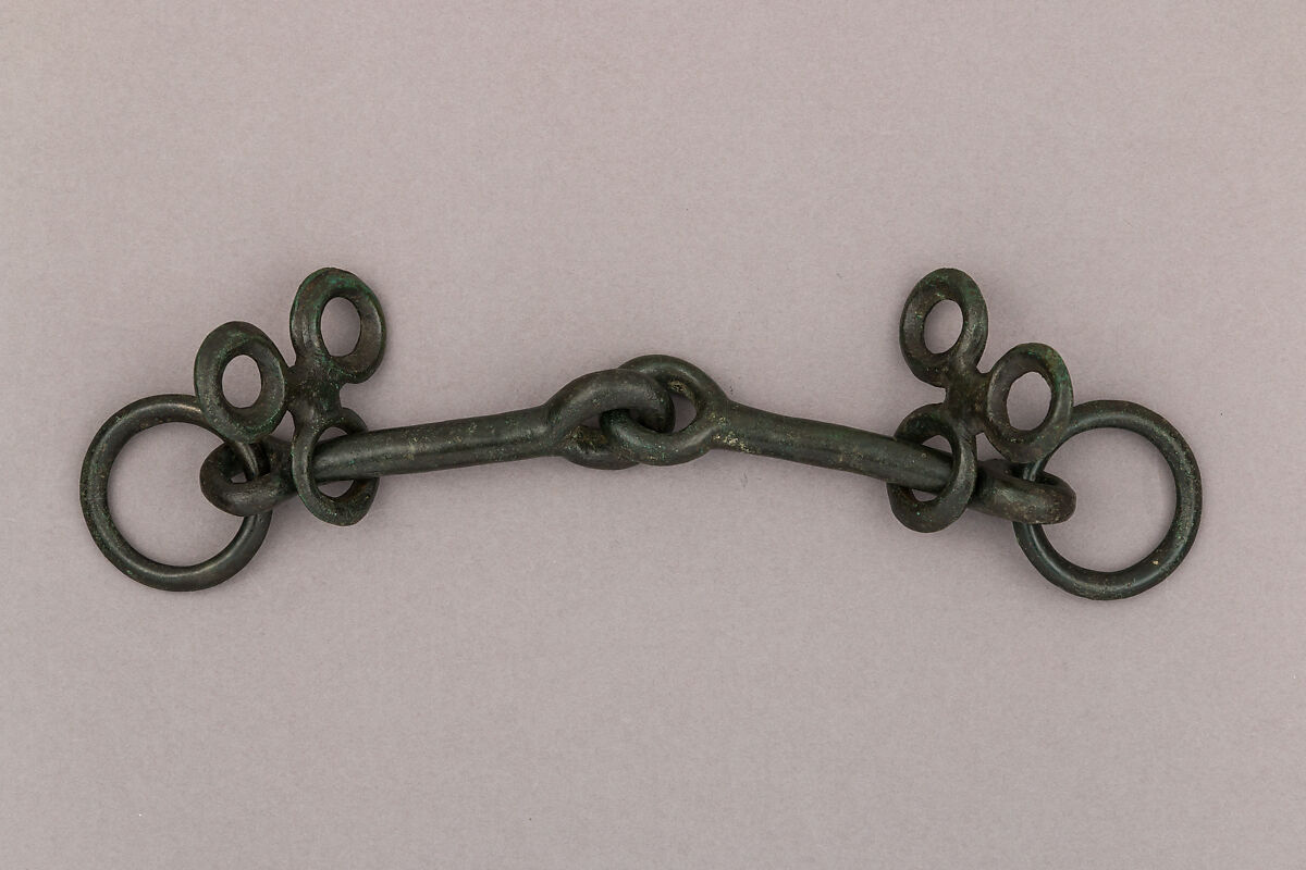 Snaffle Bit, Copper alloy (bronze), Villanovan or Etruscan 