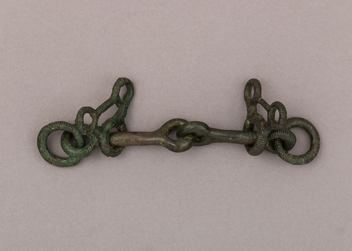 Snaffle Bit, Copper alloy (bronze), Villanovan or Estruscan 