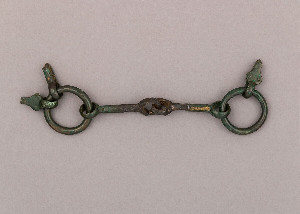 Snaffle Bit, Copper alloy (bronze), iron alloy, Italian, Lombardy 