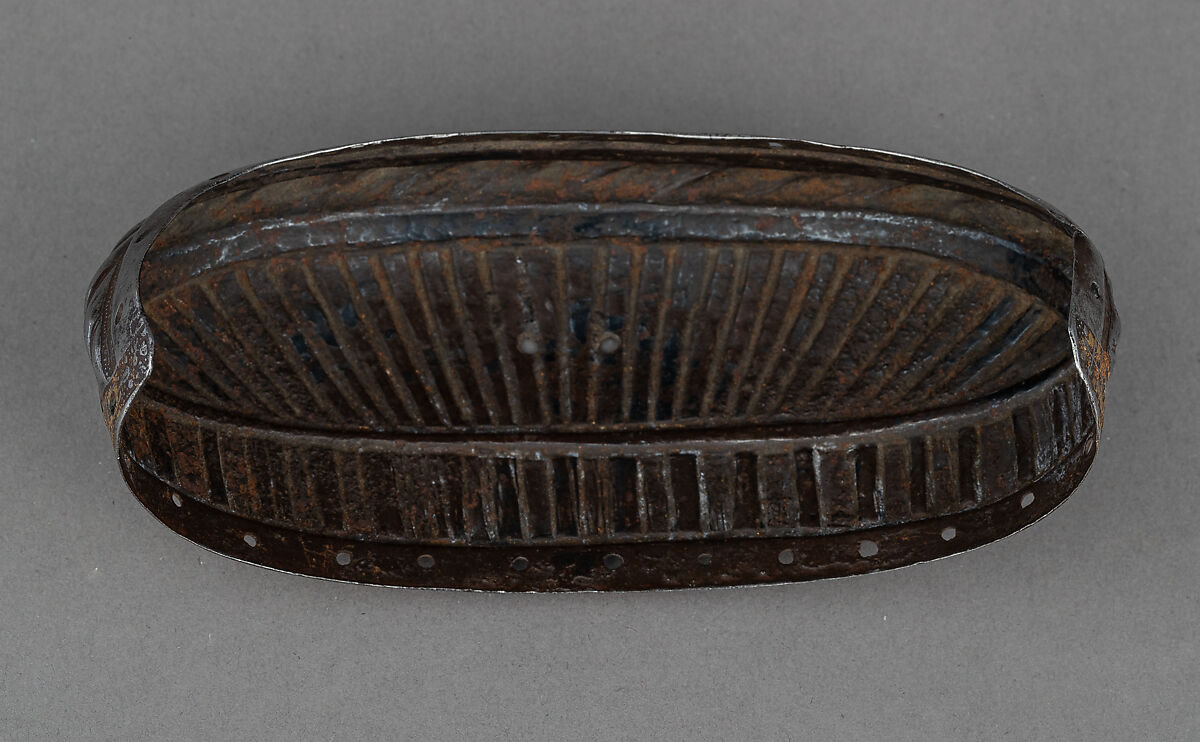 Toe Cap for a Foot Defense (Sabaton), Steel, gold, German, Augsburg