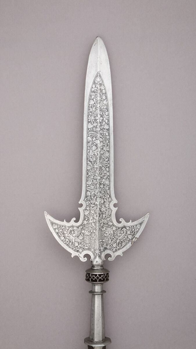 Partisan, Steel, wood, textile, Italian