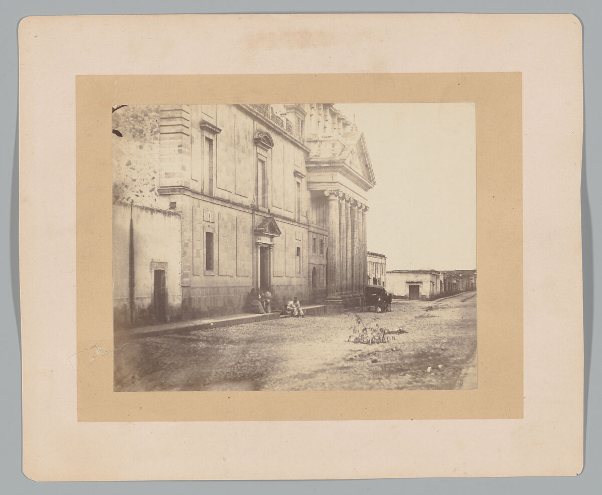 [Convent in La Cruz], François Aubert (French, 1829–1906), Albumen silver print from glass negative 