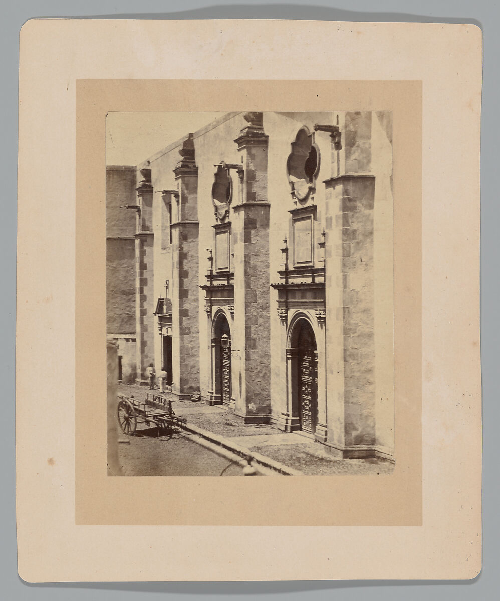 [Place of imprisonment for Emperor Maxmilian of Mexico and soldiers], François Aubert (French, 1829–1906), Albumen silver print from glass negative 