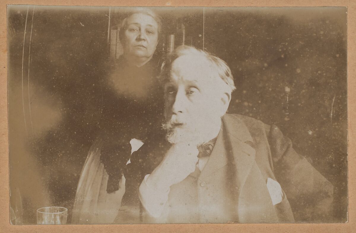 [Self-Portrait with Zoé Closier], Edgar Degas (French, Paris 1834–1917 Paris), Gelatin silver print 