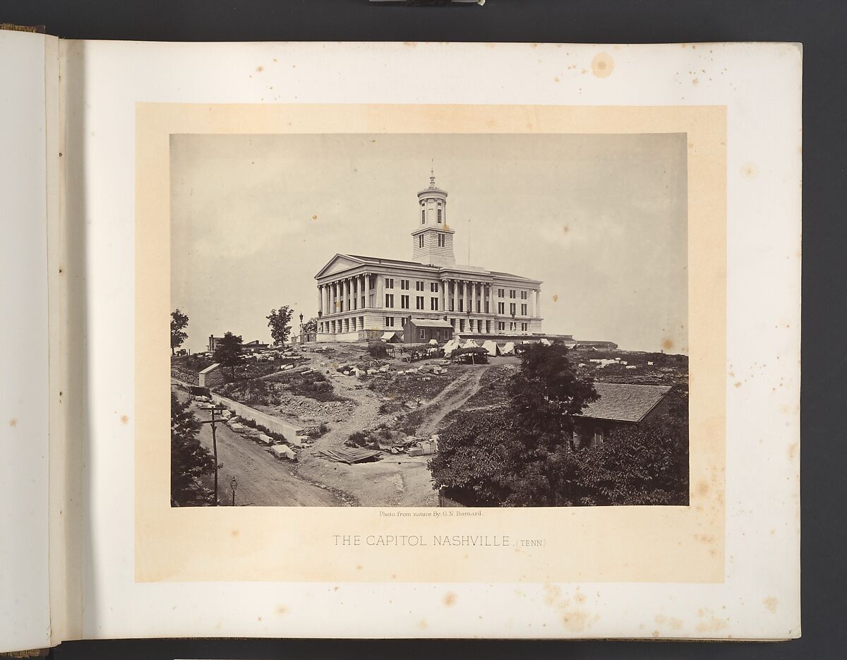 The Capitol, Nashville, Tennessee, George N. Barnard (American, 1819–1902), Albumen silver print from glass negative 