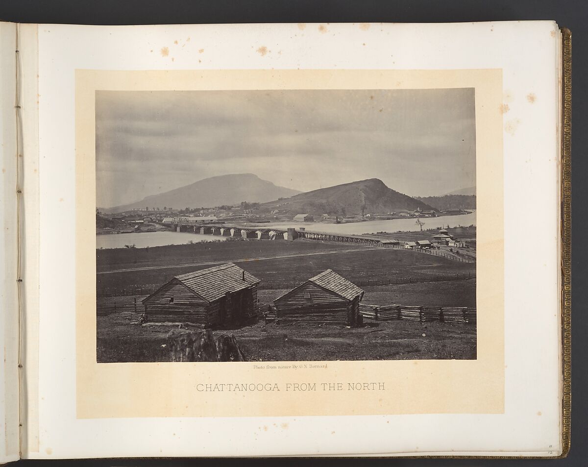 Chattanooga from the North, George N. Barnard (American, 1819–1902), Albumen silver print from glass negative 