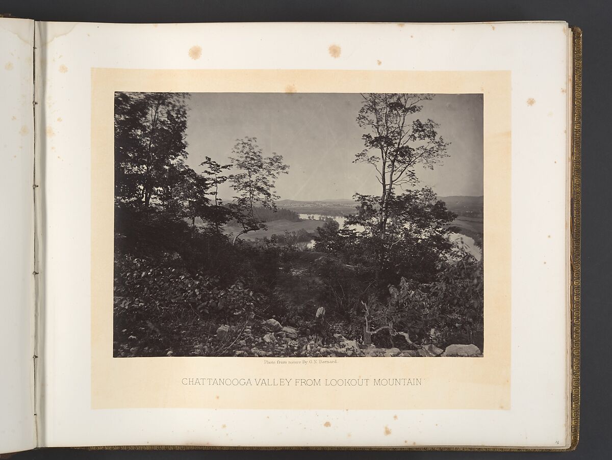 Chattanooga Valley from Lookout Mountain, George N. Barnard (American, 1819–1902), Albumen silver print from glass negative 