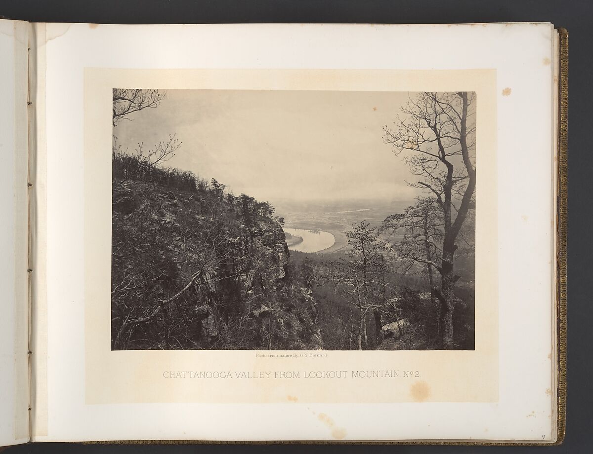 Chattanooga Valley from Lookout Mountain No. 2, George N. Barnard (American, 1819–1902), Albumen silver print from glass negative 